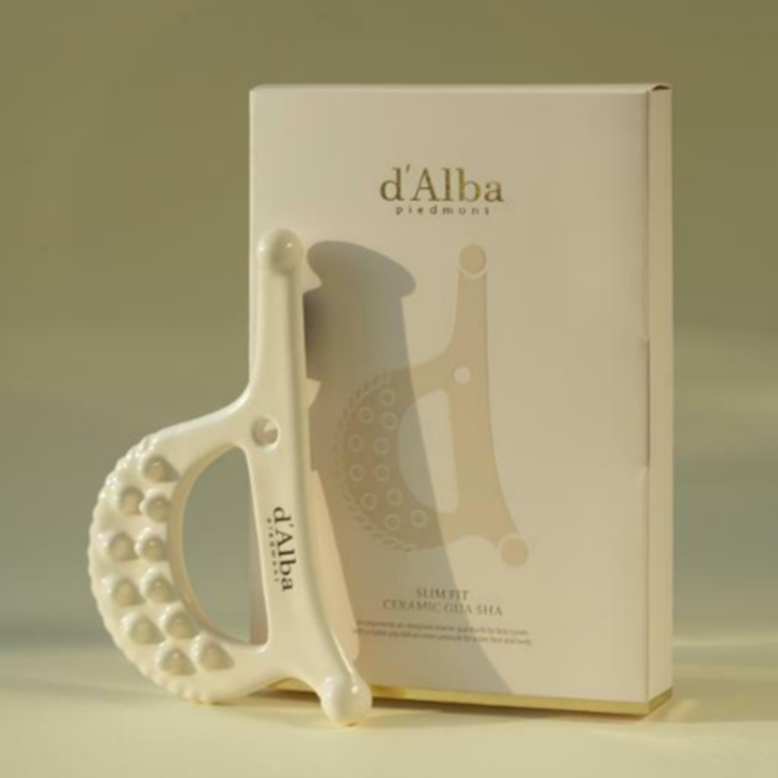 d’Alba Premium Slim Fit 100% Ceramic Guasha 7 types of Massage Real hand Made