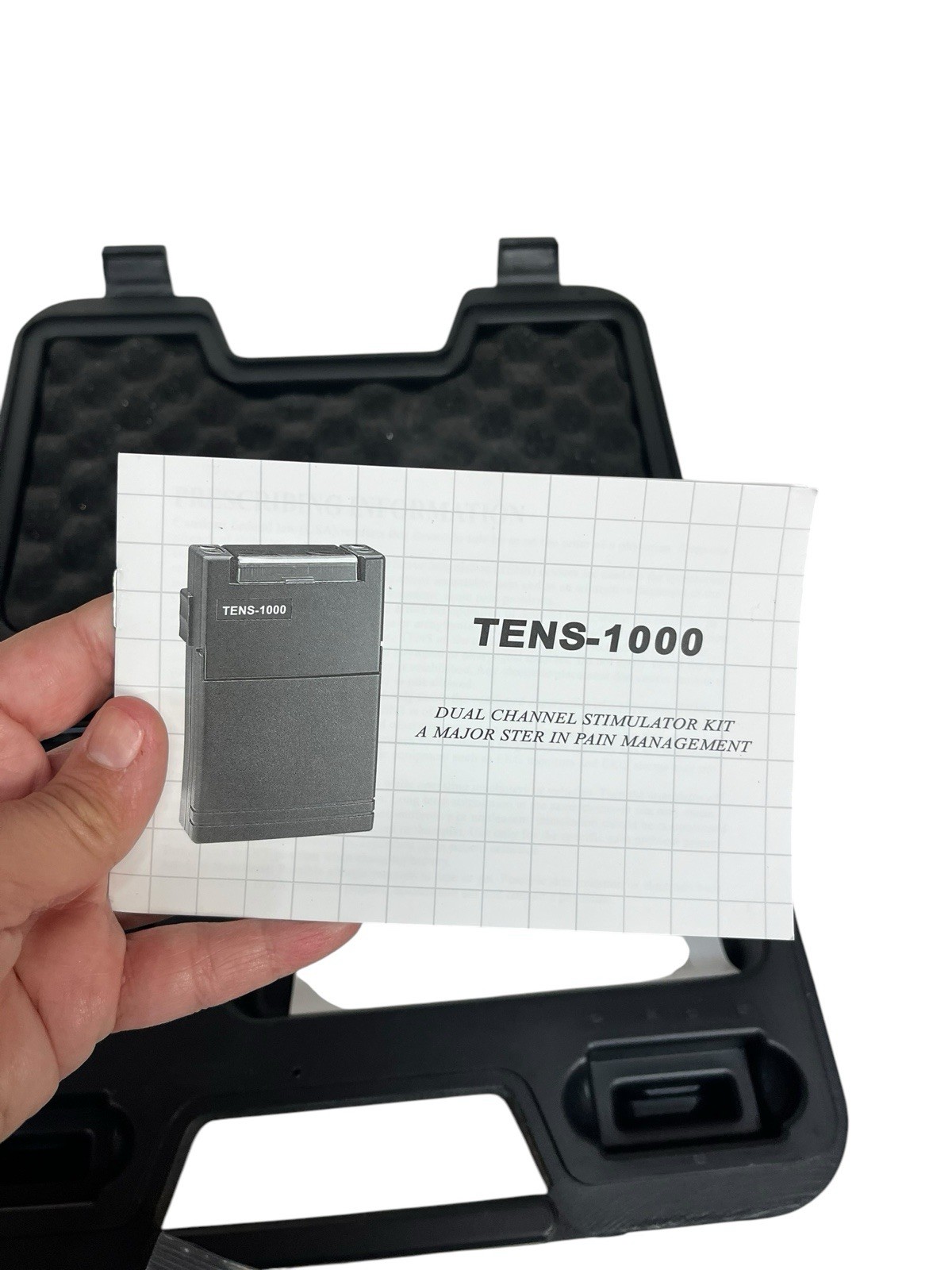 TENS 1000 Digital Pain Management Unit Muscle Stimulator – Tested Working