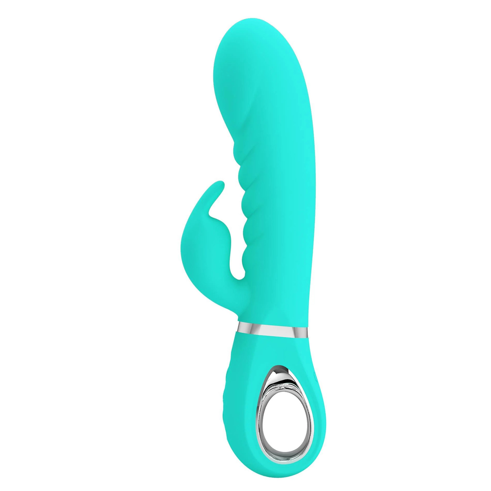 Prescott Super Soft Rabbit Silicone Vibrator – Vibrator -Teal