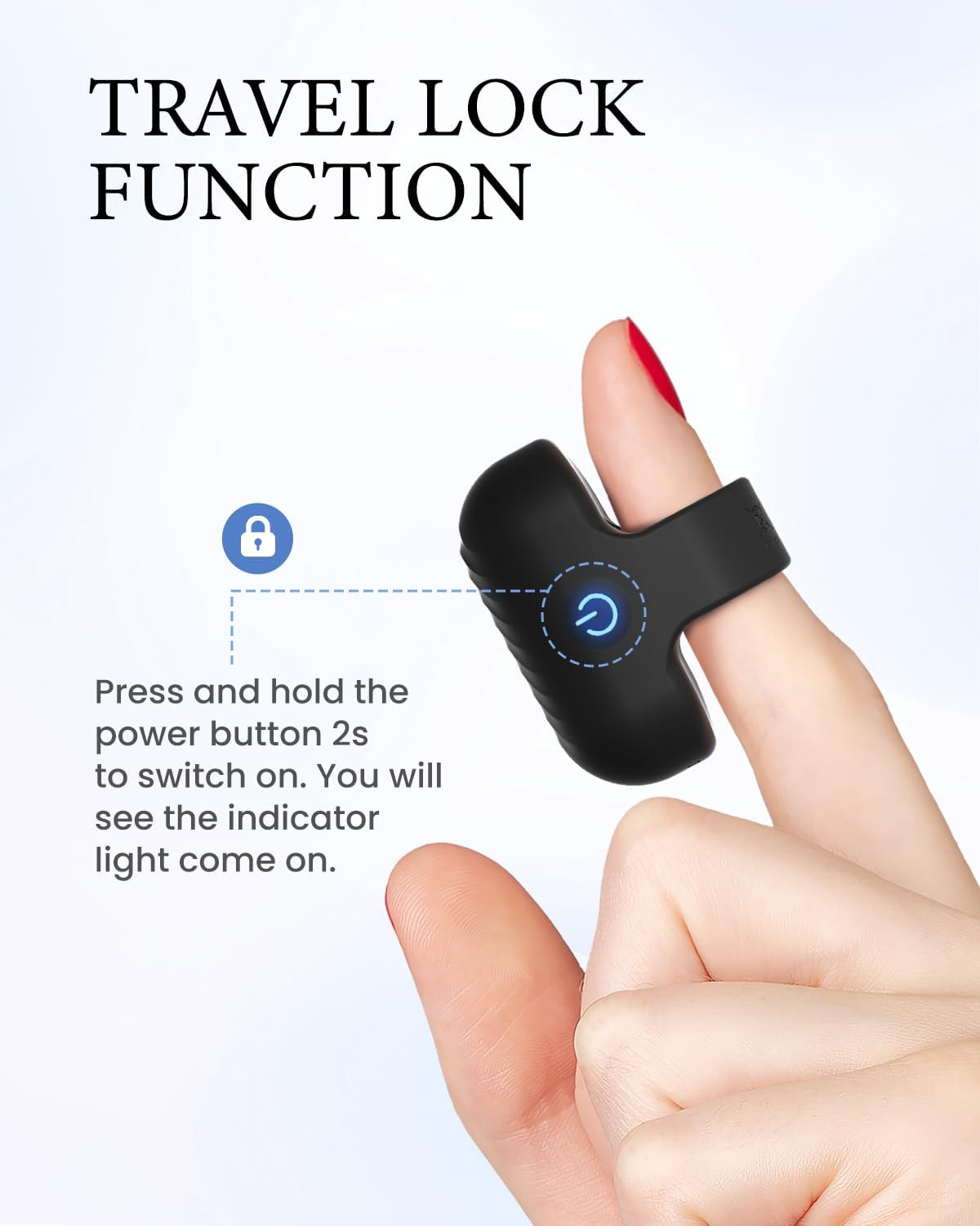 Rechargeable Durable Finger Massager Waterproof Soft Lightweight Handheld Comfy