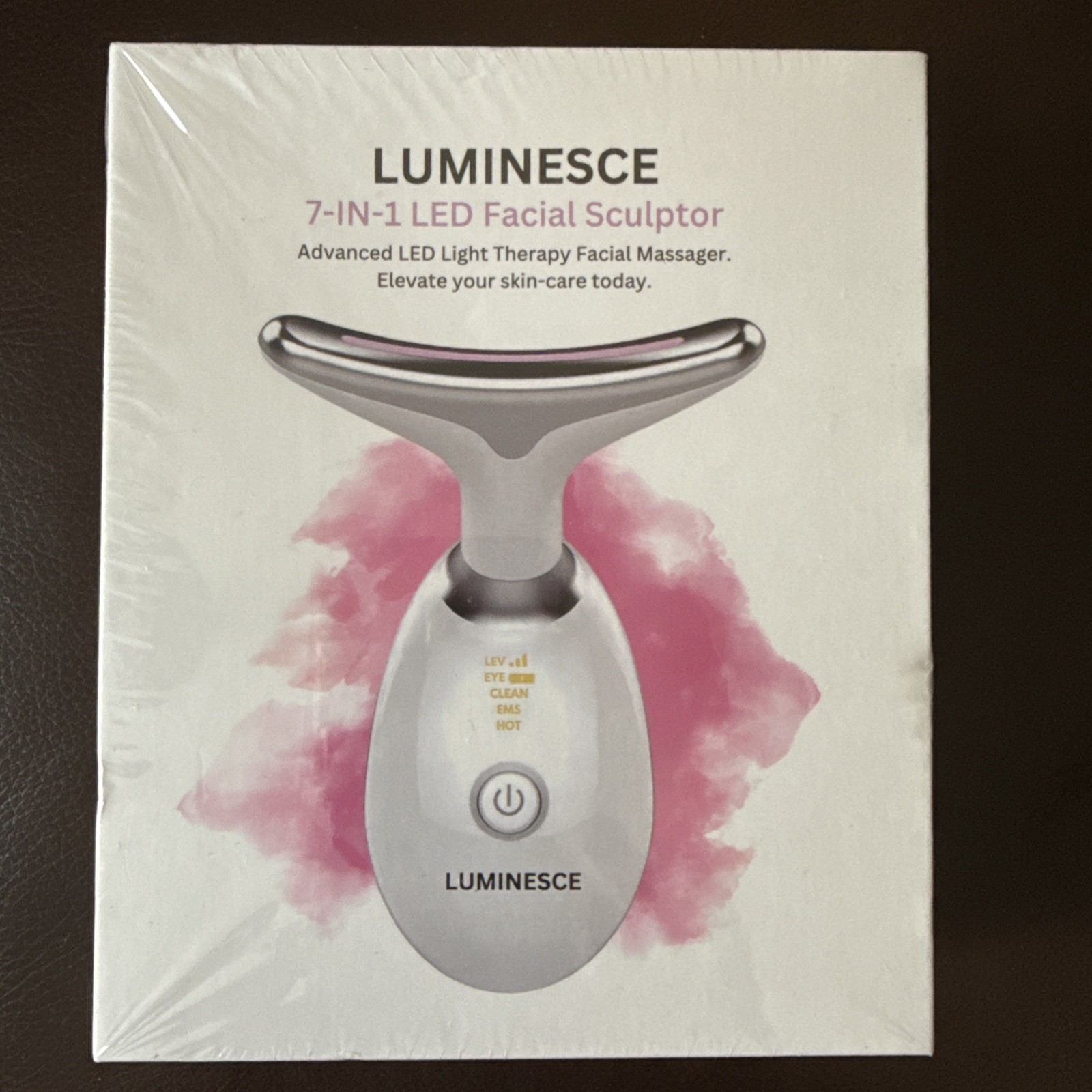 Luminesce 7-in-1 -LED Advance Sculptor Facial Light Therapy and Massager