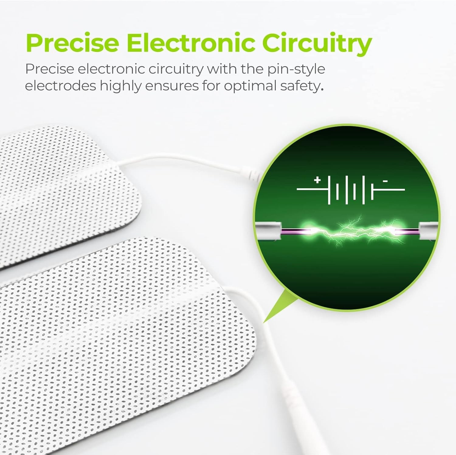 10 Pcs TENS Unit Electrode Pads 2×4