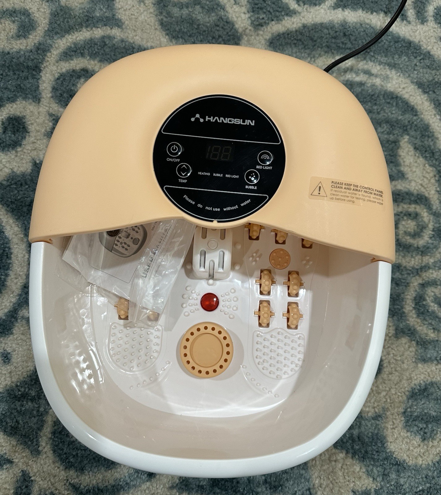 Hangsun FM180 Foot Spa Bath Massager & Jet w/ Heat for Relieves & Relax Feet