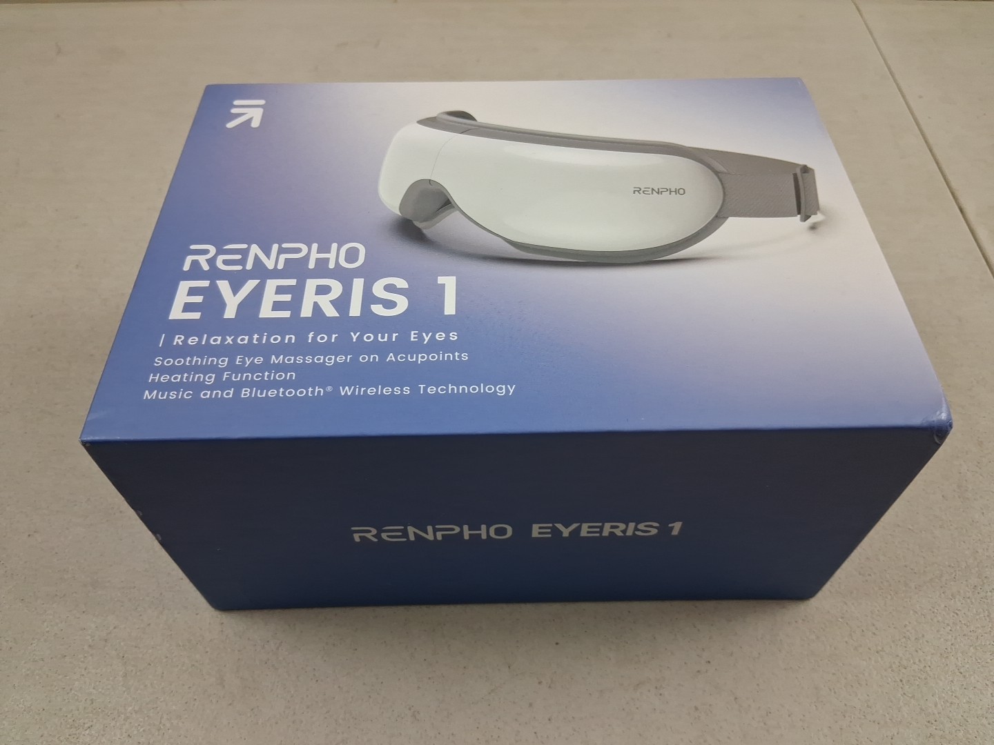 RENPHO Eyeris1 Eye Massager Migraine Massager w/ Heat Music & Remote Bluetooth