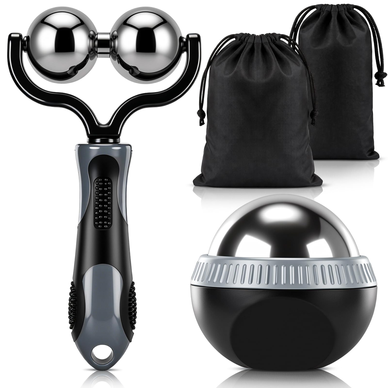 2 Pcs Massage Ball Roller Ice Cold and Hot for Deep Tissue and Sore Muscle Re…