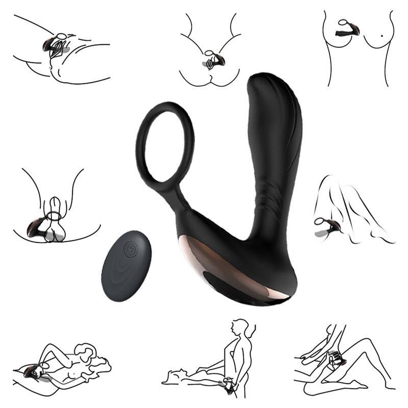 Powerful Prostate Massager Dual Motor Male Waterproof Vibrators