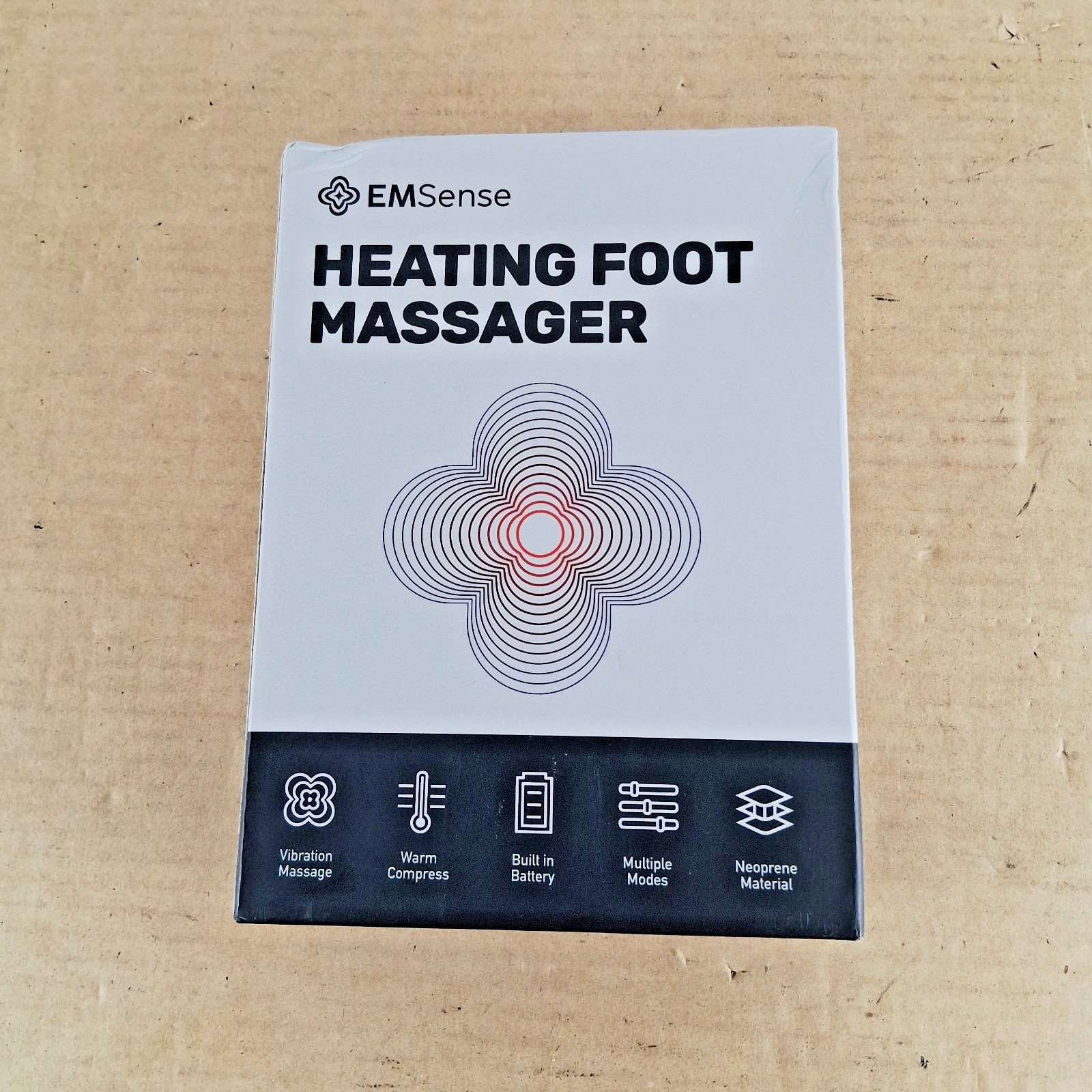 EMSense Pulsating Heat Foot & Nerve Relaxing Neuropathy Massager Therapy New