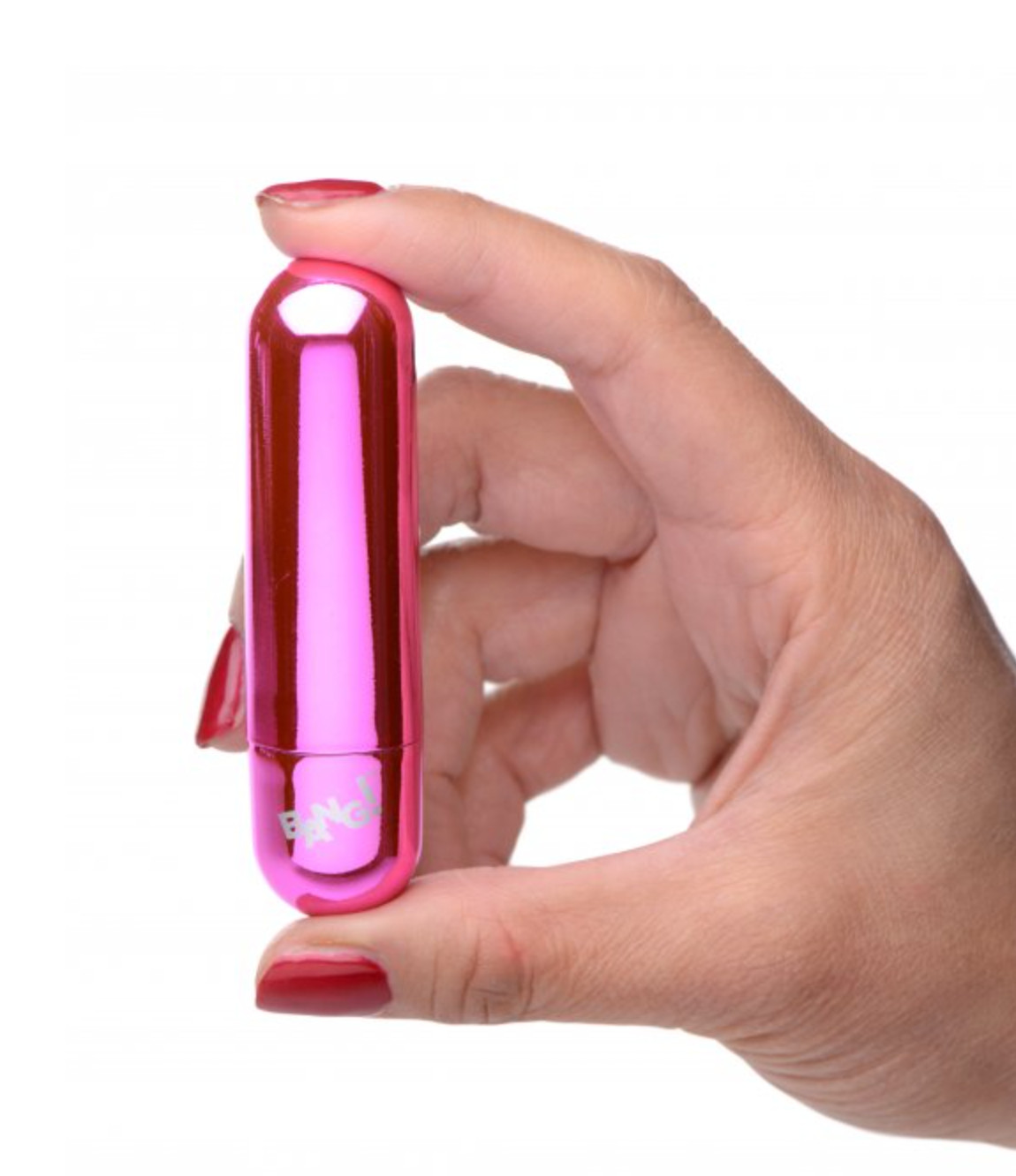 10 Speed Vibrating Powerful Bullet Shape Rechargeable Metallic- Pink