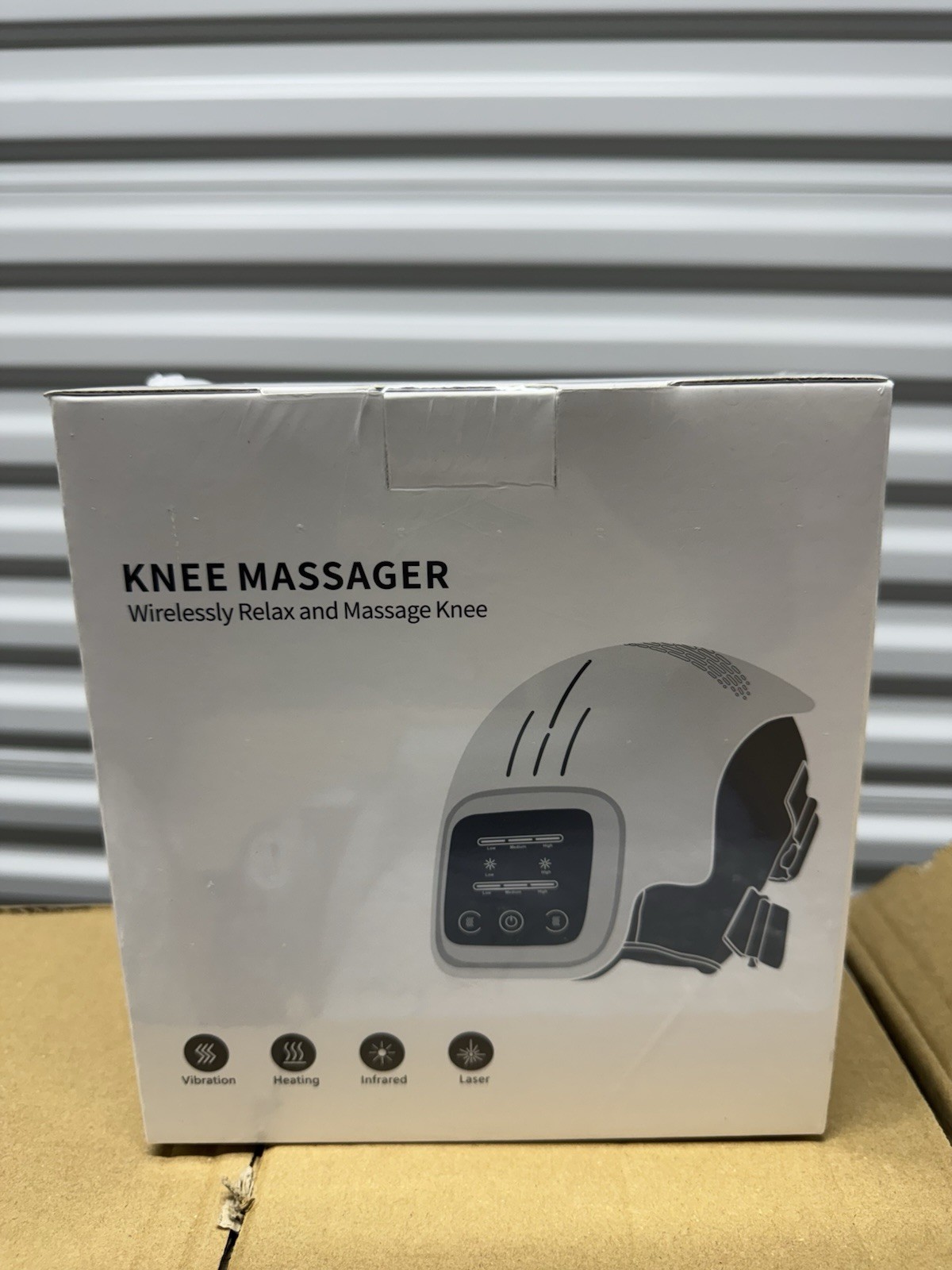 Wireless Portable Knee Relax Massager Heated Vibration Sports Injury Rehab