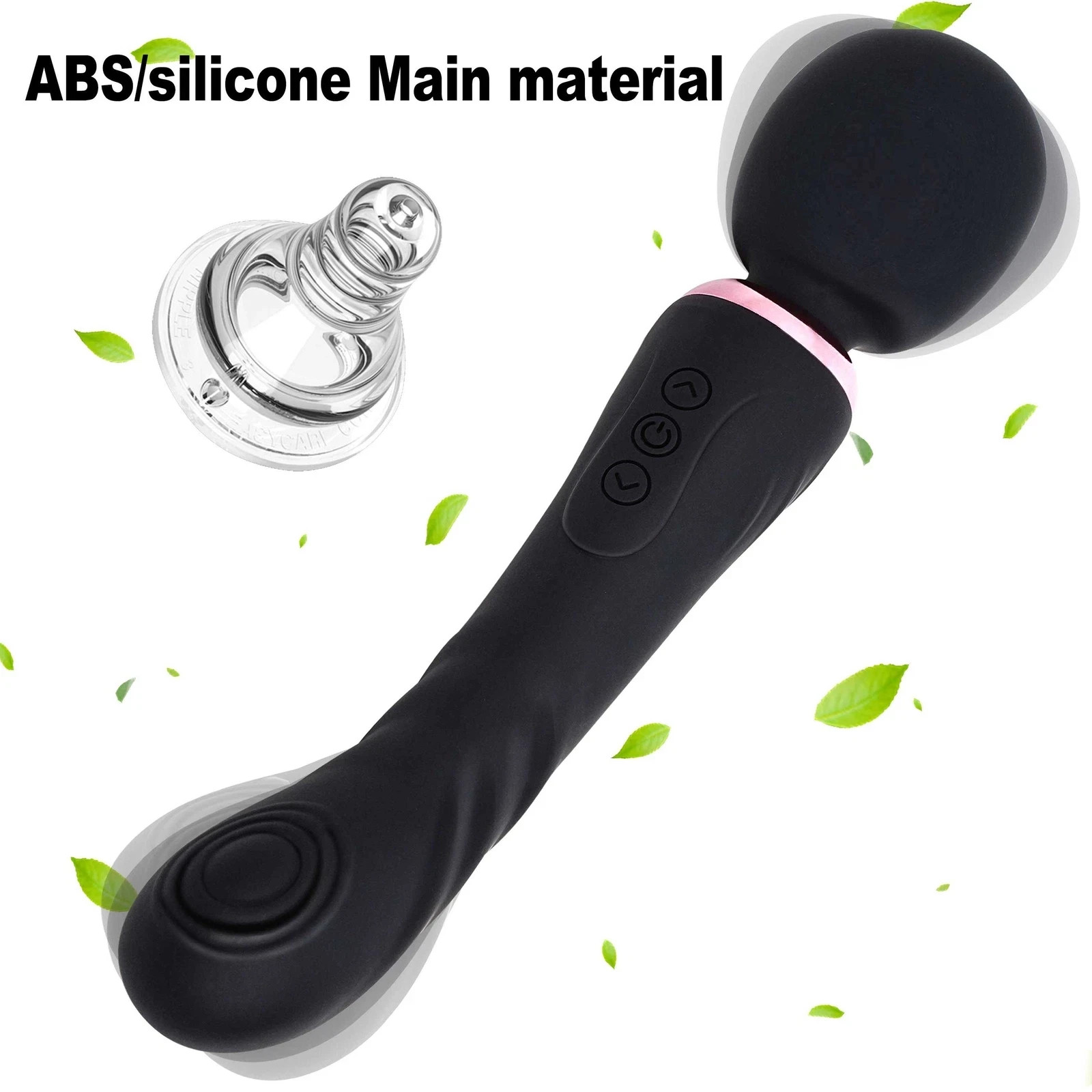 Discreet Women’s Wand: 10 Modes Vibrating Wand, Rechargeable Massager for Women