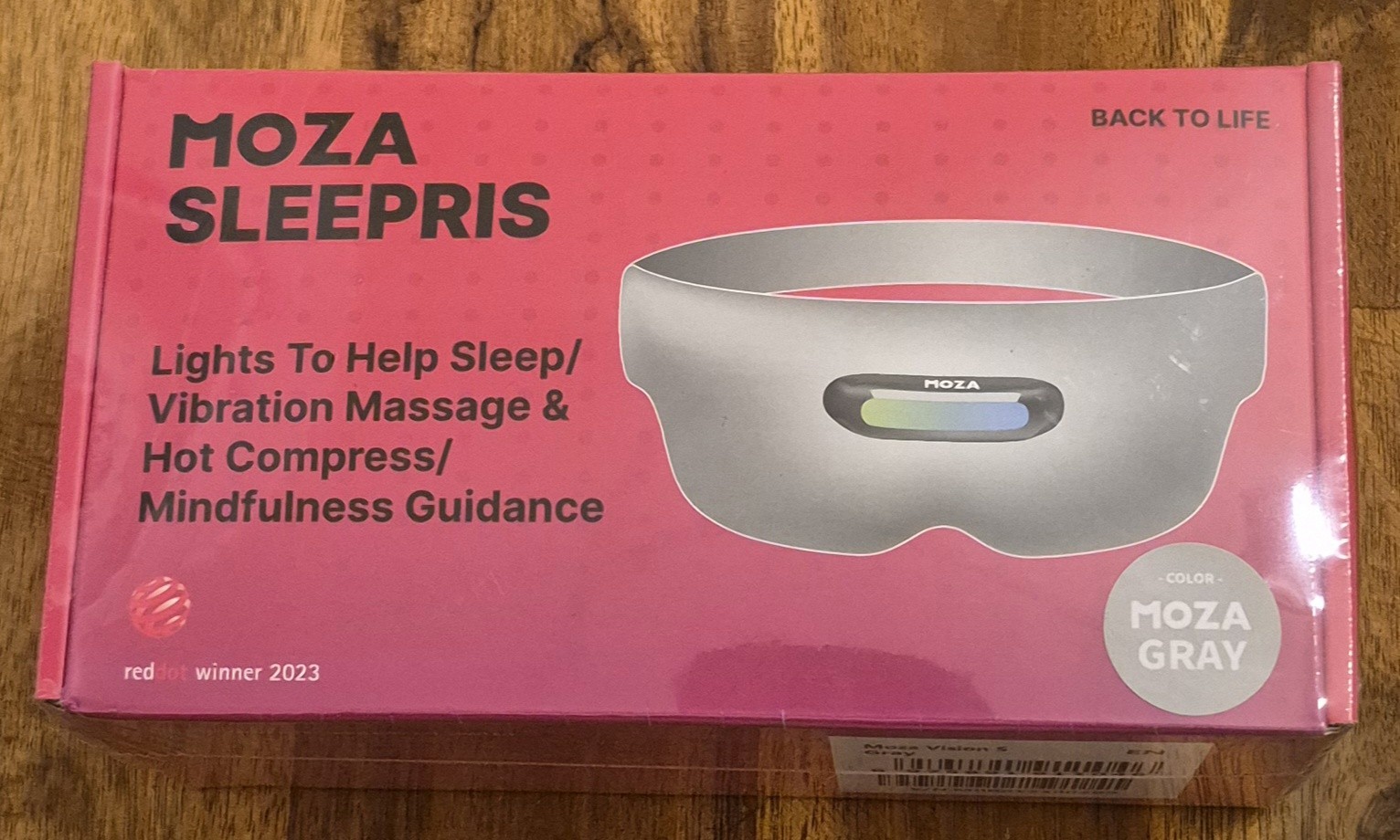 MOZA Vision S Smart Sleep Mask Eye Massager Moza Gray Deep Sleep Aid Wellness