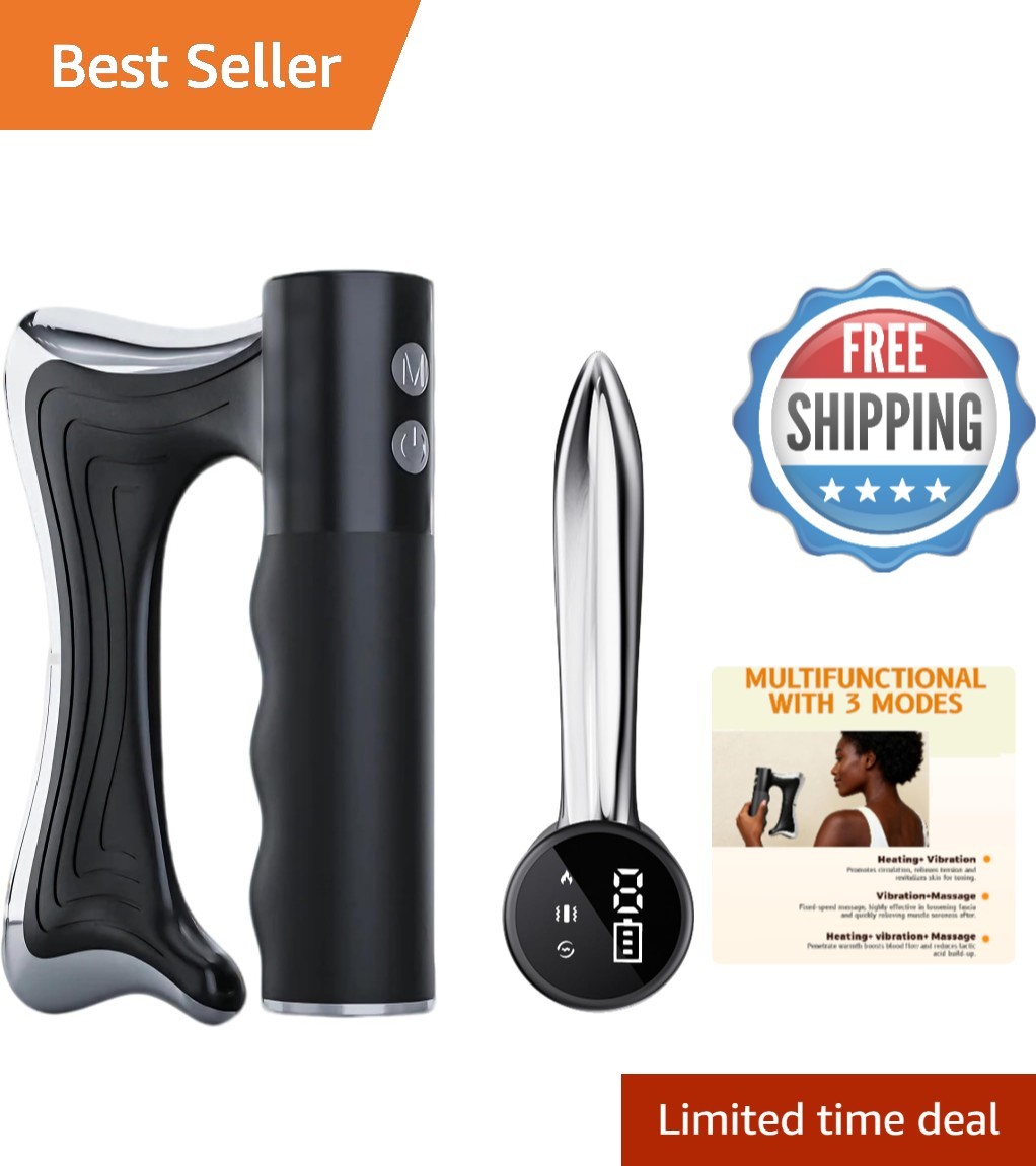 Lightweight Handheld Muscle Recovery Tool with Deep Penetrating Heat & Vibration