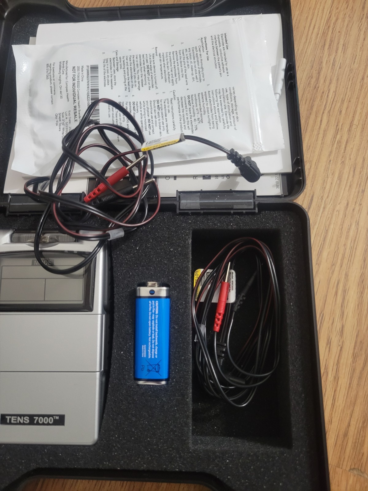 Roscoe TENS 7000 Digital Pain Management Unit OTC Muscle Stimulator