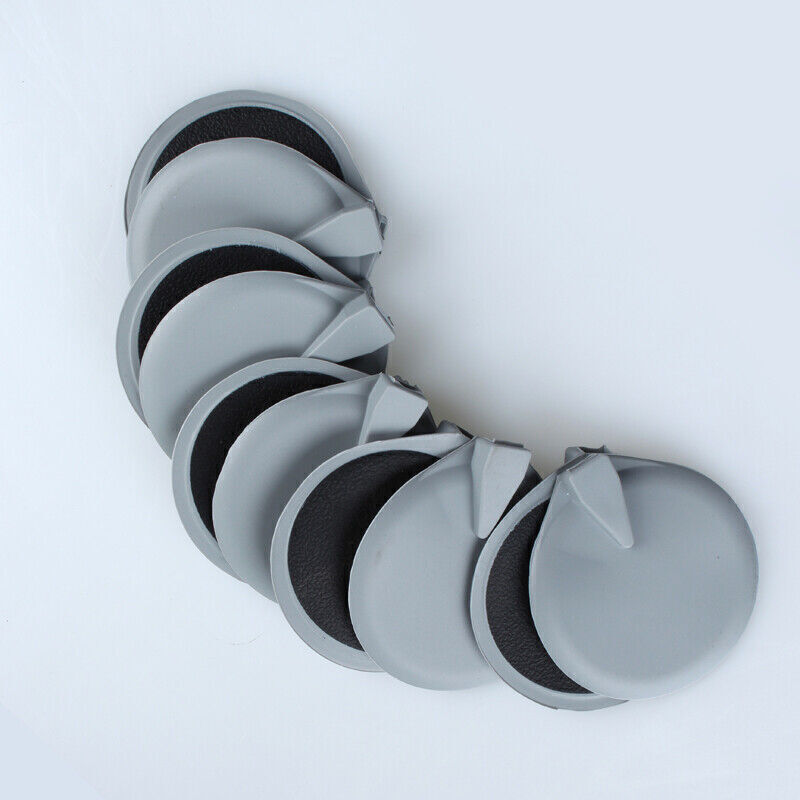 10 Pieces 9.5cm Rubber Round Replace Electrode Pads For Microcurrent Machine