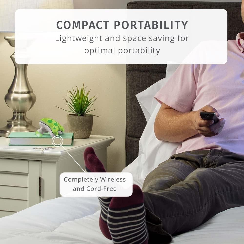 Ribbit Mini Handheld Massager – Vibrating Therapy with LED Light & Comfort Grip