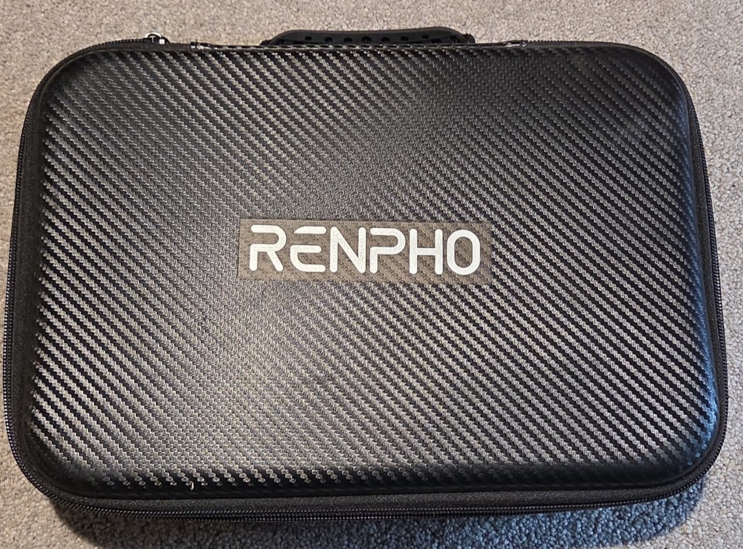 RENPHO ‎RF-GM168 Massage Gun STORAGE CASE AND ATTACHMENTS ONLY BlacK