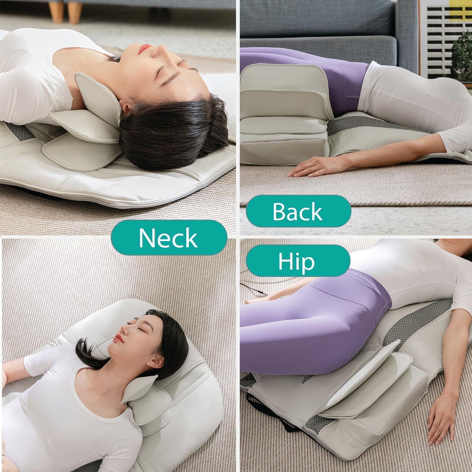DR. WELL Full Body Stretching Massage Mat 3D Lumbar Neck Back Waist Hip #R014