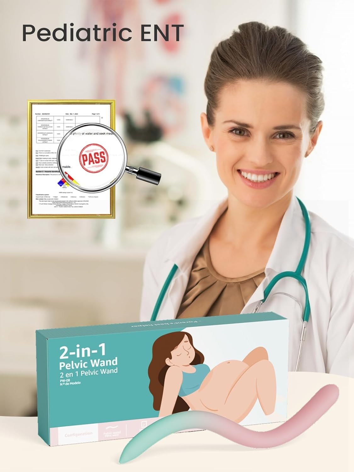 Gentle Pelvic Floor Muscle Massager for Pregnancy Labor & Postpartum Wellness