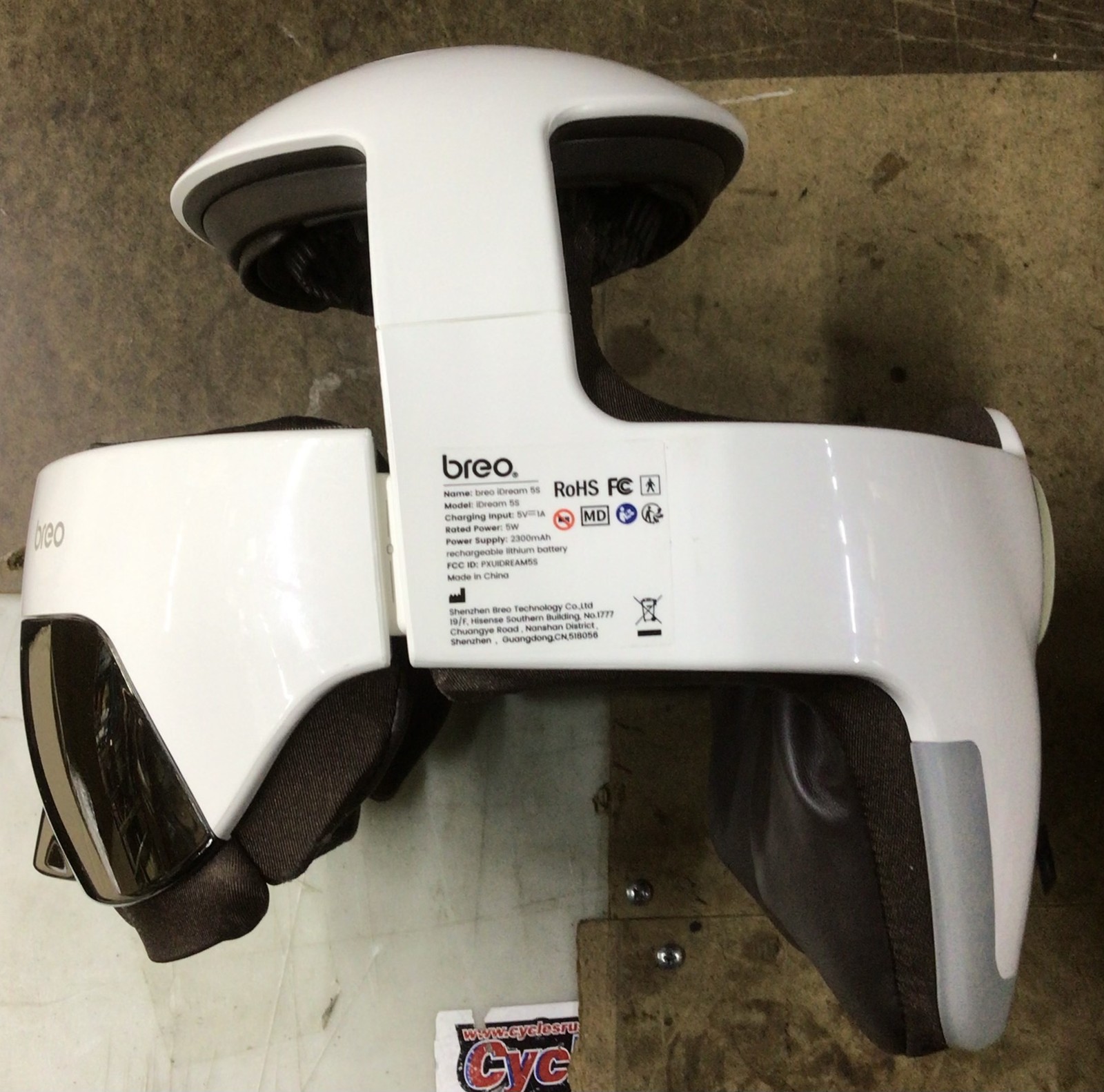 Breo iDream5s Electric Head Massager, Eye & Neck Massage Helmet Heated