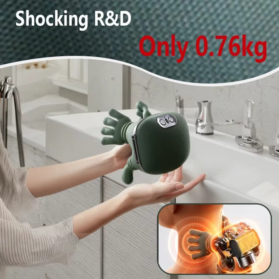 Neck and Shoulder Massager, finger-pressure, Shiatsu, Neck Massager, back and…