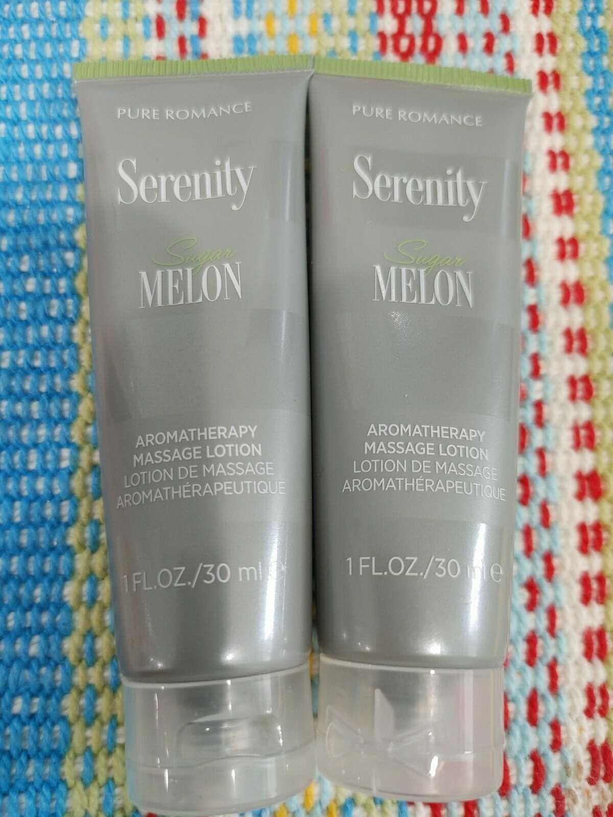 Pure Romance Heart Massager and (2) 1 FL.OZ Serenity Sugar Melon Lotion NEW