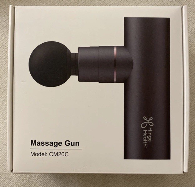 New Massage Gun Muscle 4 Heads Model CM20C 4 Heads 4 Speeds Hinge Health Branded