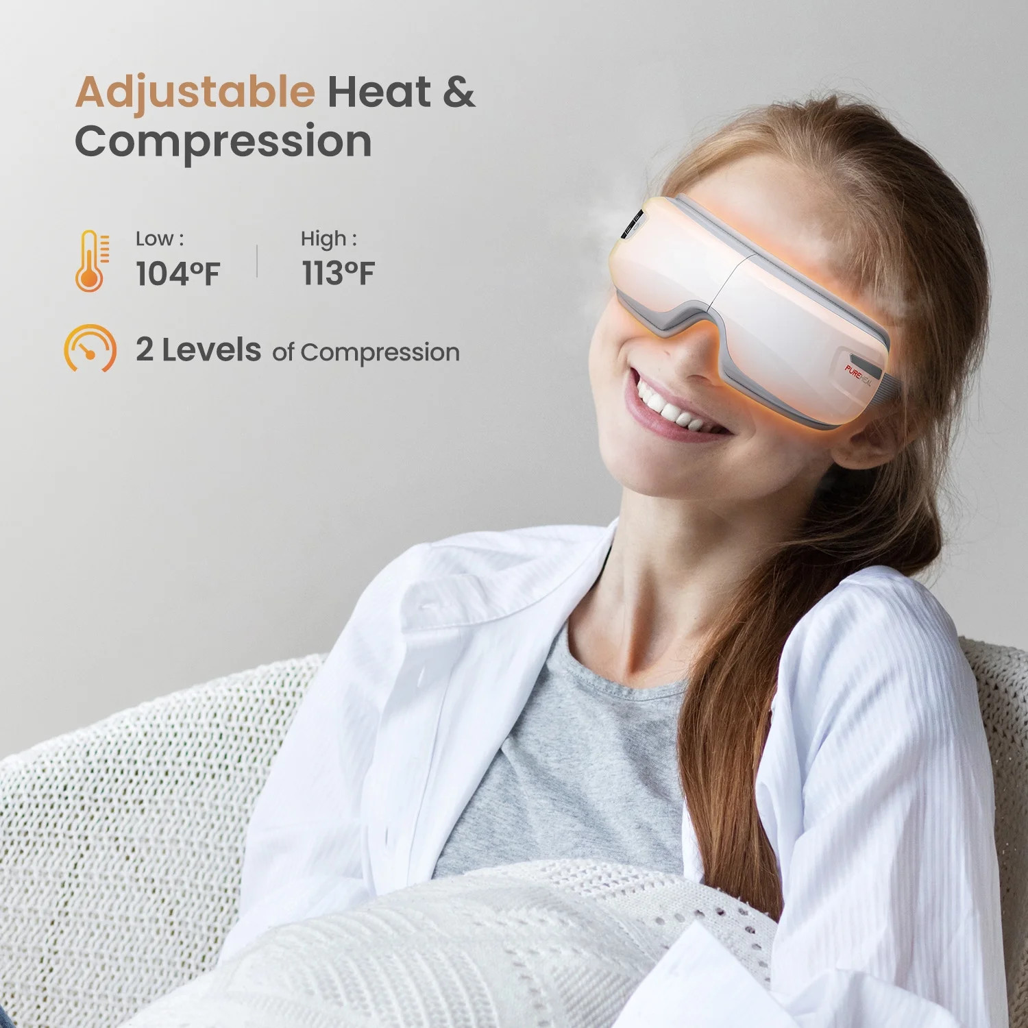 Pureheal Heated Eye Massager with Air Compression