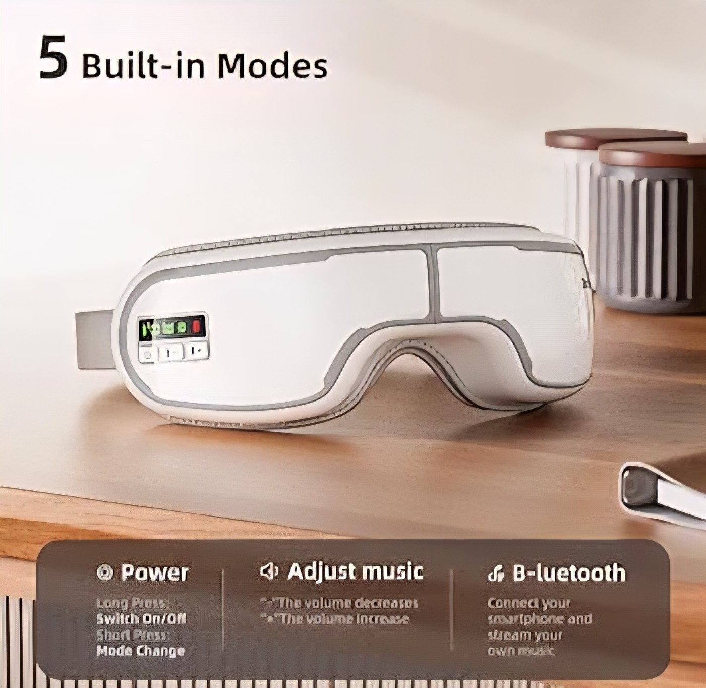 Eye Massager Heated Eye Mask for Migraines/Strain/Dry Eyes Relief, Smart Sleep