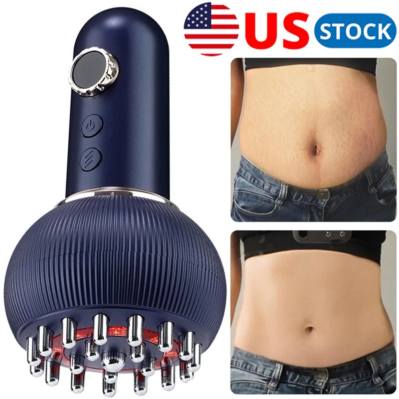 Electric Lymphatic Drainage Machine Meridian Massage Brush for Anti-Cellulite~