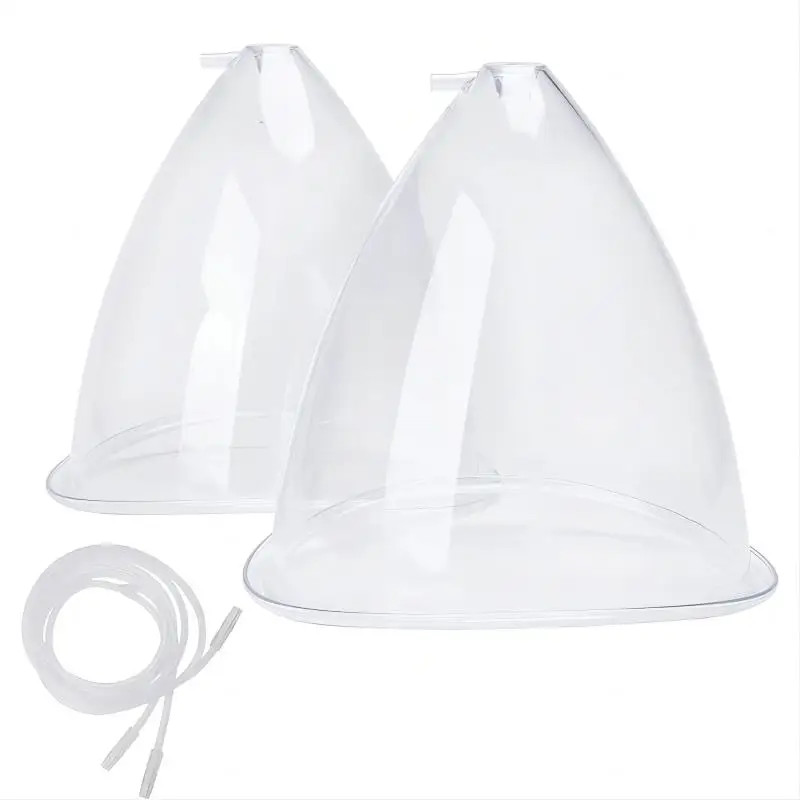 2pcs Breast Hip Vacuum Cupping Massage Cups 180/150ml Enlargement Suction Set 💆