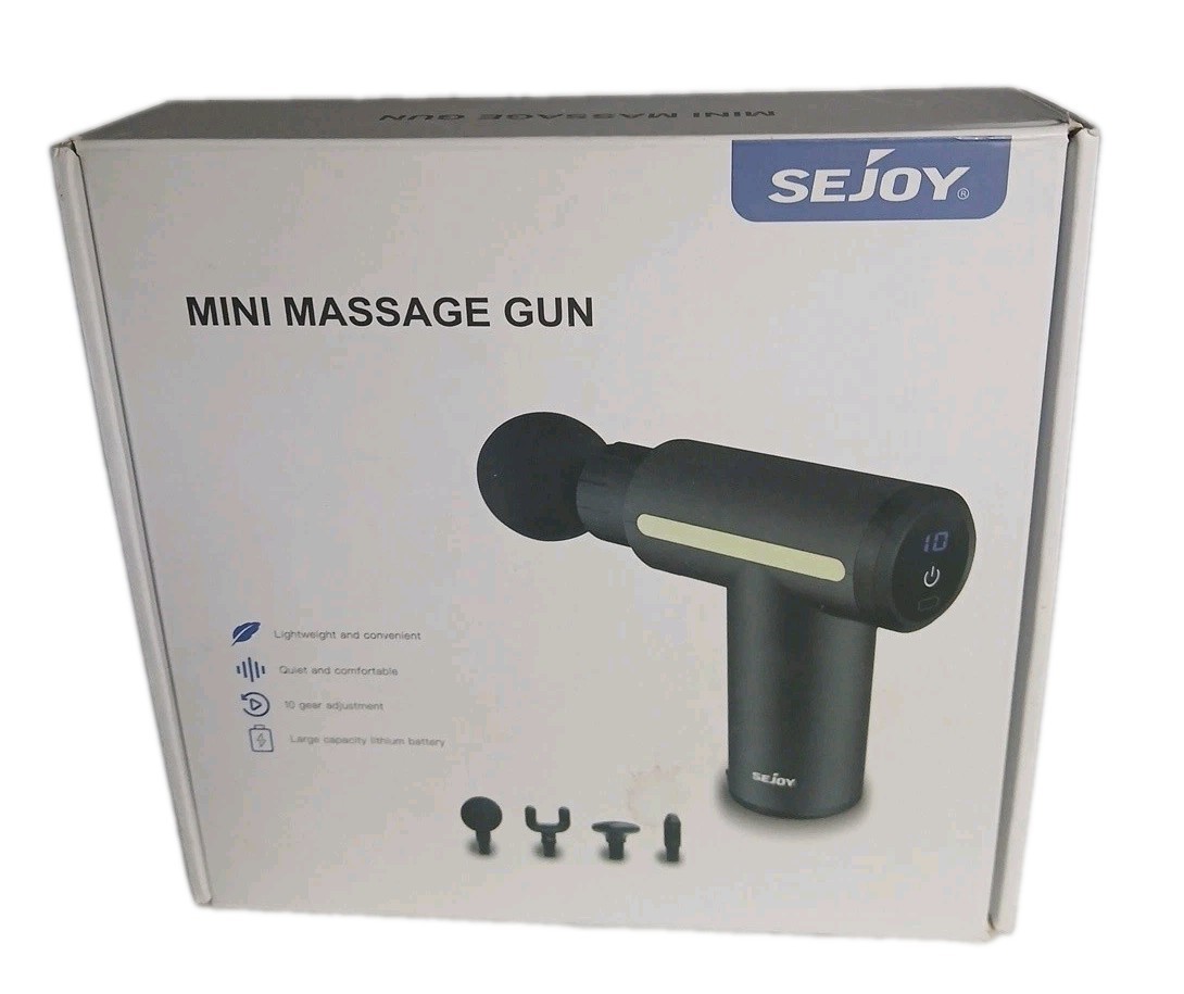 Sejoy Mini Massage Gun, Pocket-Sized Deep Tissue Massager Gun, Portable