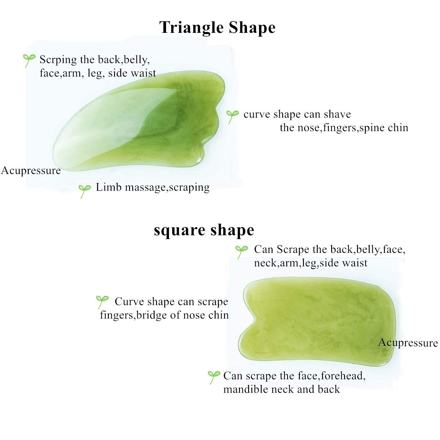7 Pieces Gua Sha Scraping Massage Tool,Natural Resin GuaSha Tool Massage Tool…