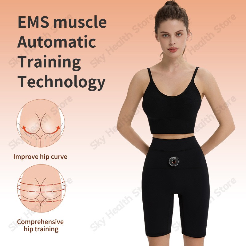 Women EMS Hip Trainer Pants, 7 Modes 30 Levels，Fits Under 130 lbs