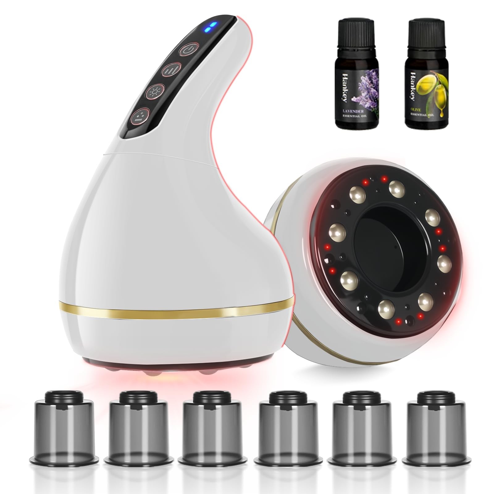 Upgrade 8-in-1 Cupping Kit for Massage Therapy【Control System-100% Smart Mass…