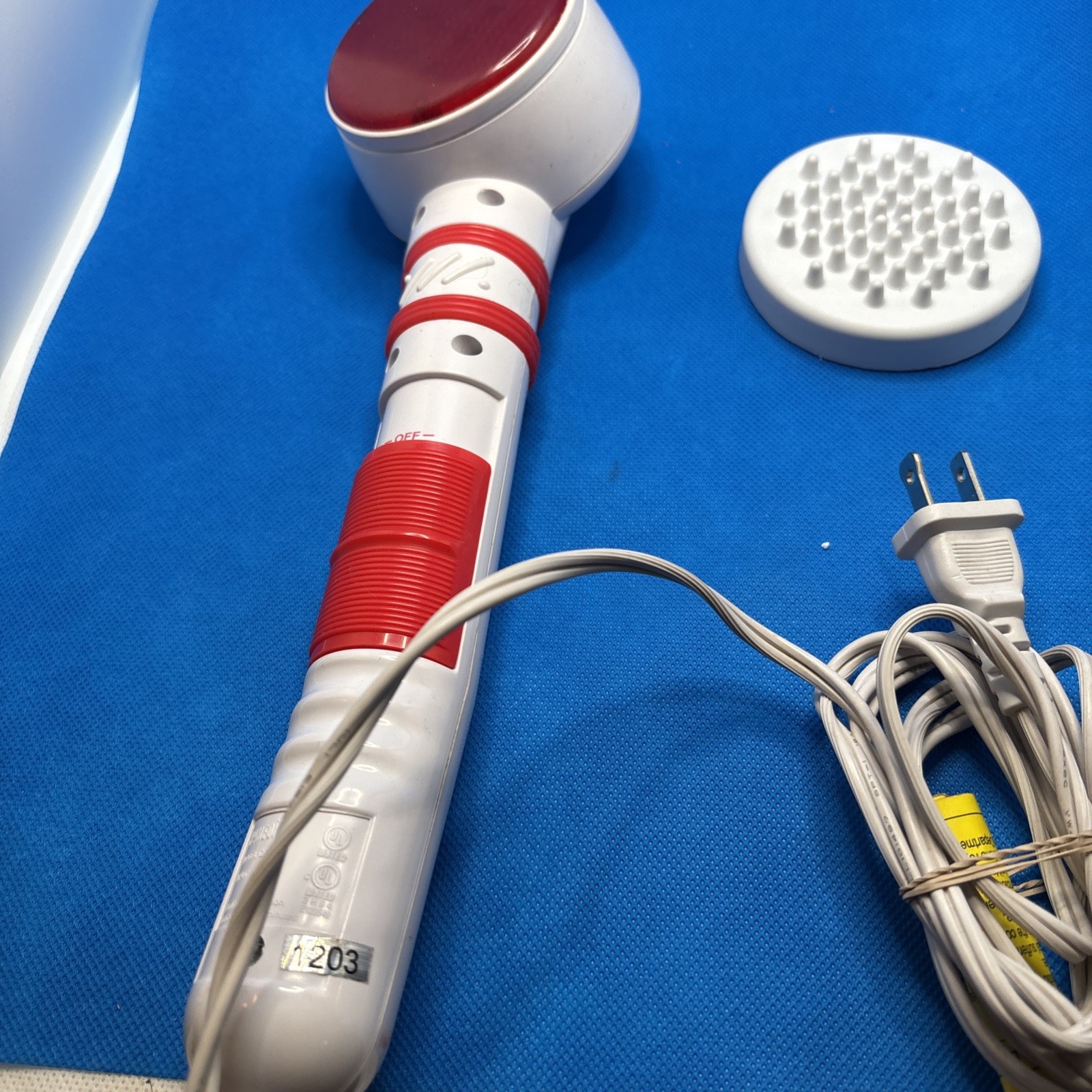 Homedics Infra-Tech Ultra Infrared Heated Massager Model QB-60 One Attachment