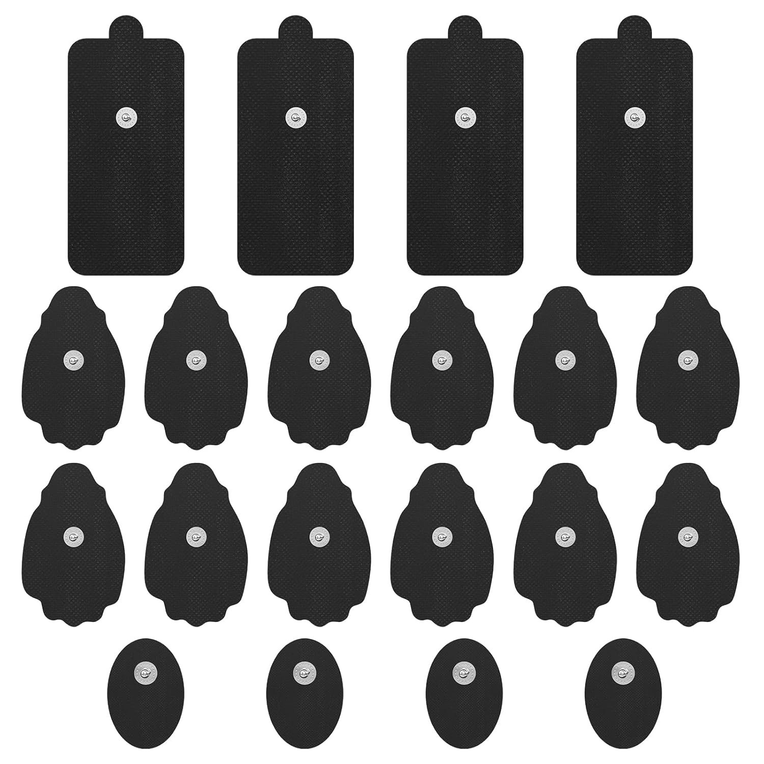 TENS Unit Electrode Pads NURSAL 20 Pack 3.5mm Snap EMS Replacement Pads for Elec