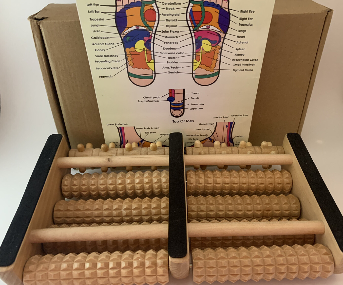 TheraFlow Dual Foot Massager Roller (Large). Relax and Relieve Plantar Fasciitis