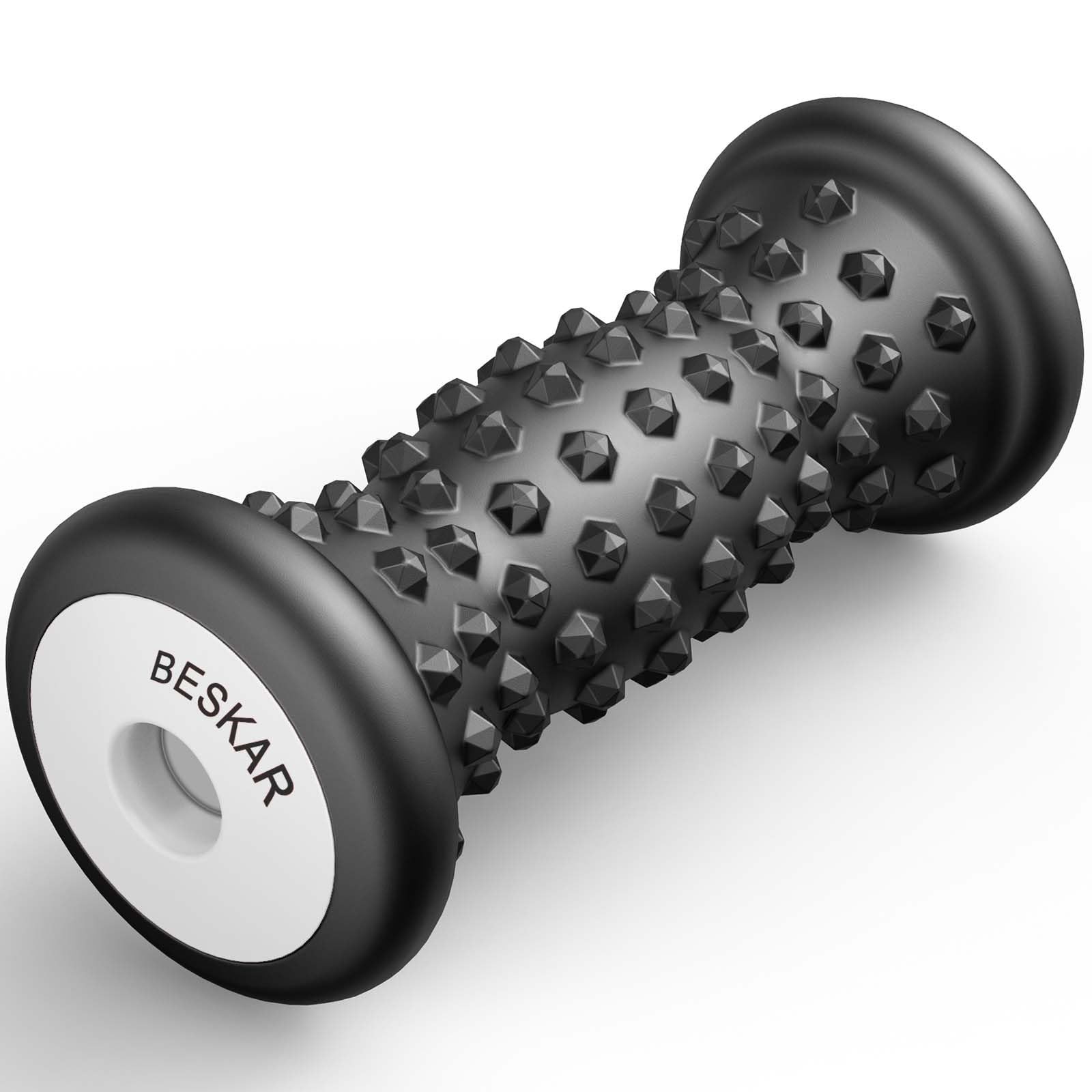 BESKAR Foot Massage Roller for Plantar Fasciitis Relief, Portable Reflexology…