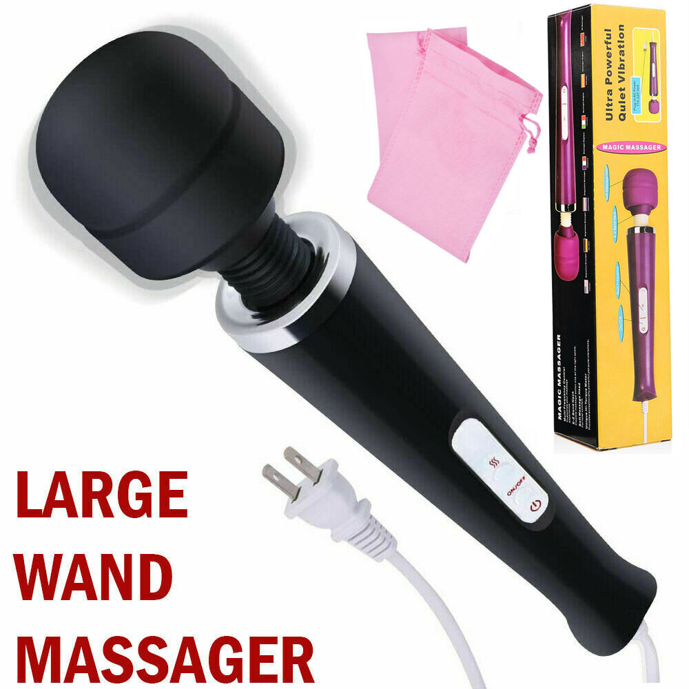20 Speed Handheld Massager Wand Vibrating Massage Magic Full Body Therapy Motor