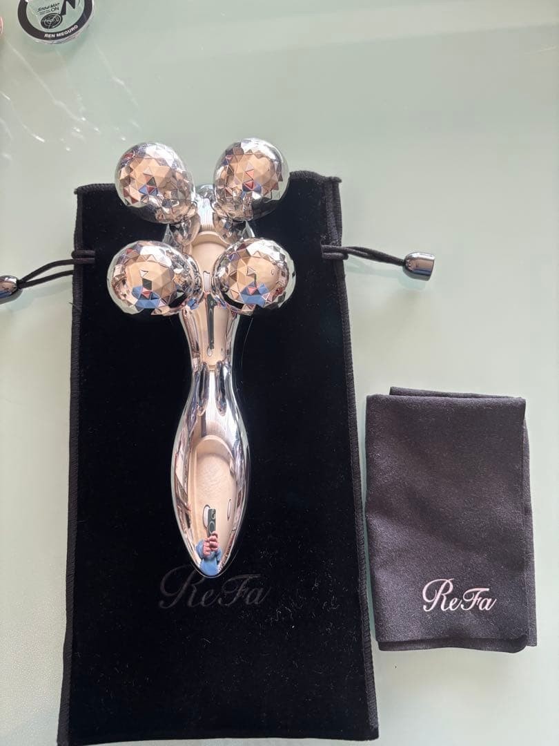 ReFa 4 CARAT Platinum Electronic Roller RF-FC1932B 100% Genuine MTG Massager