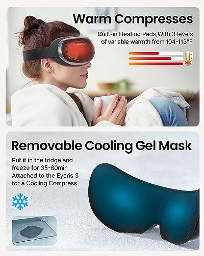 RENPHO Eyeris 3 – Voice Controlled Eye Massager with Preset Commands & Heat H…
