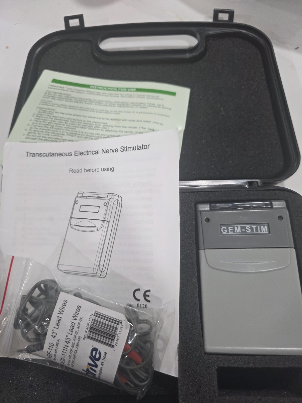 GEM-STIM~GM3A50T Reusable Pads~TRANSCUTANEOUS NERVE STIMULATOR