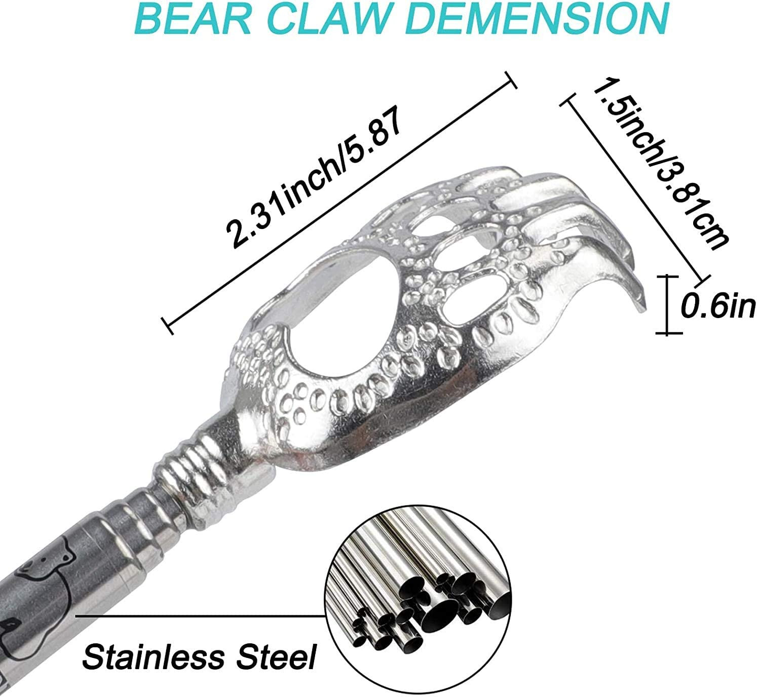 Bear Claw Telescopic Back Scratcher Pack of 3