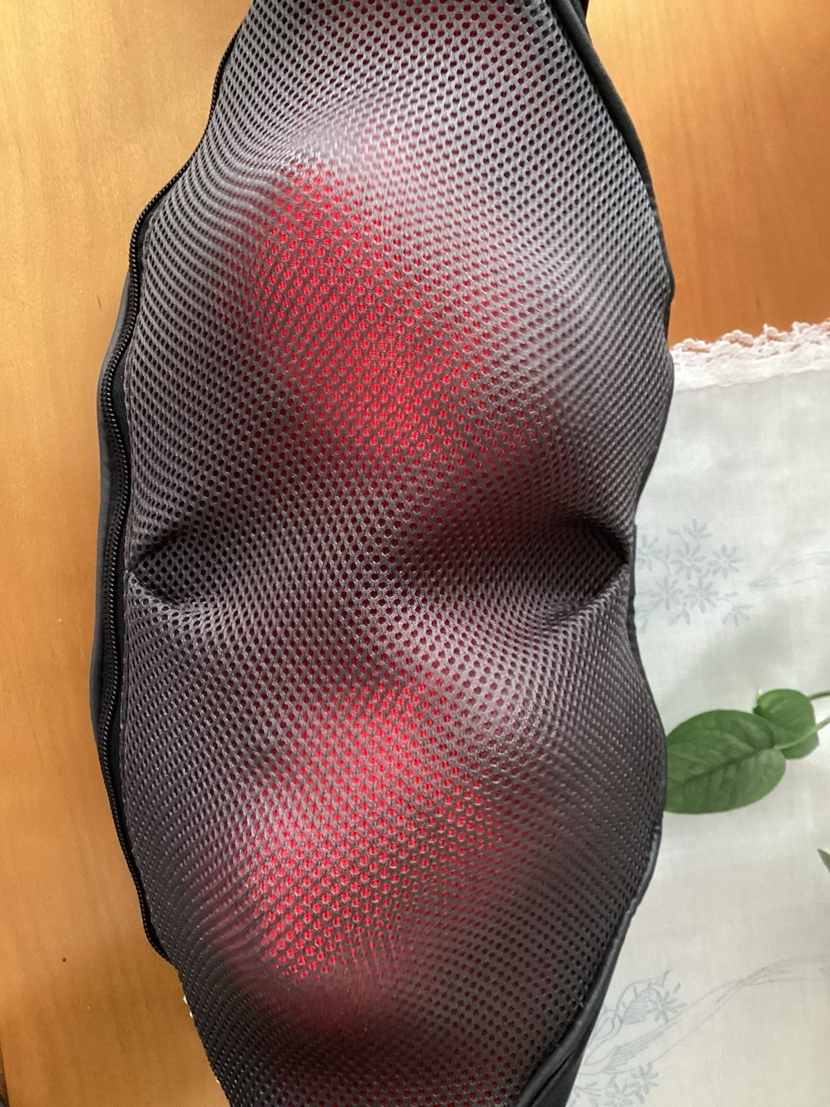 Cordless Chargeable Shiatsu Heated Massager Belt Leather