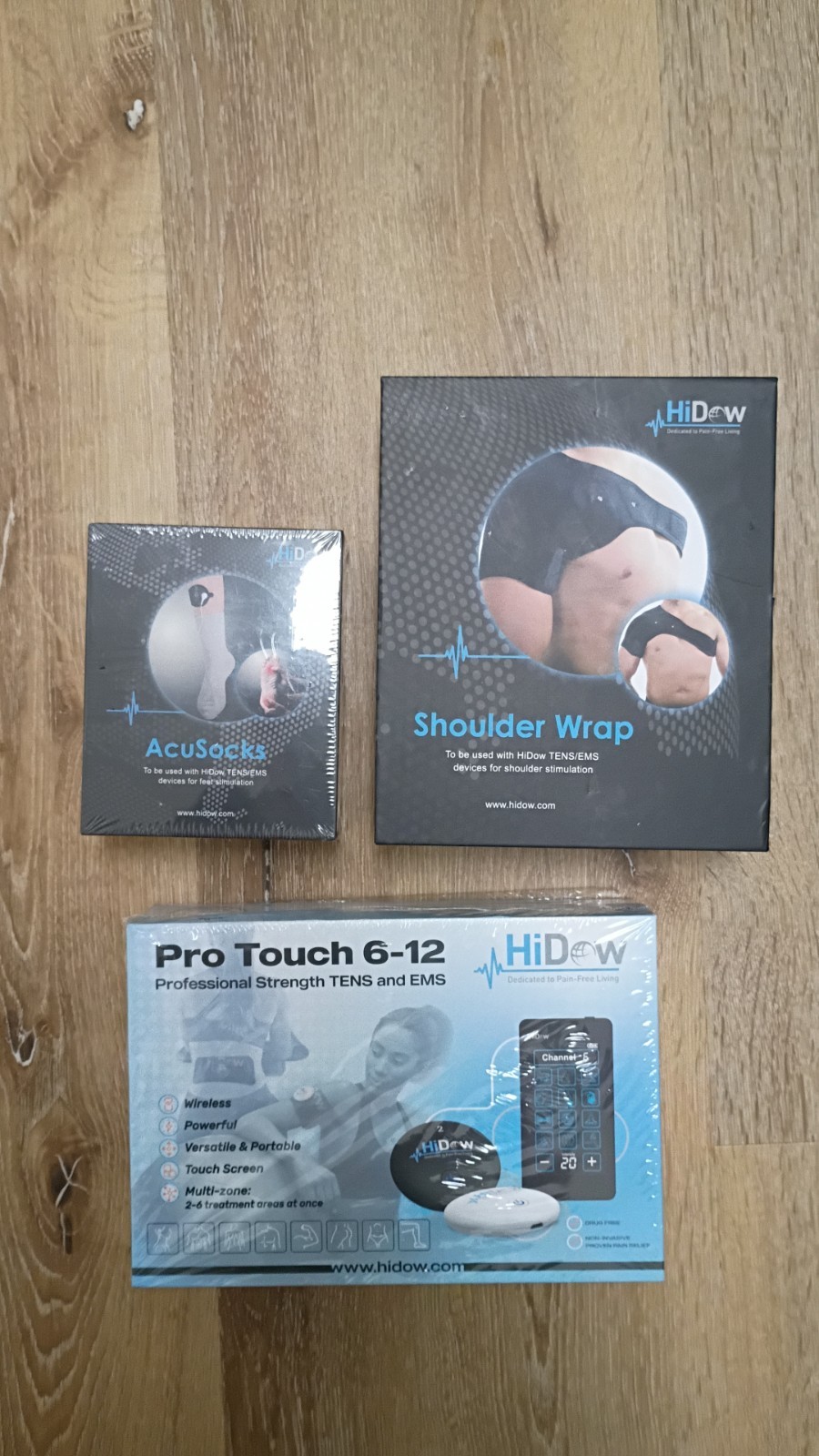 Hidow Pro Touch 6-12 Tens/Ems FDA (New ) with extras