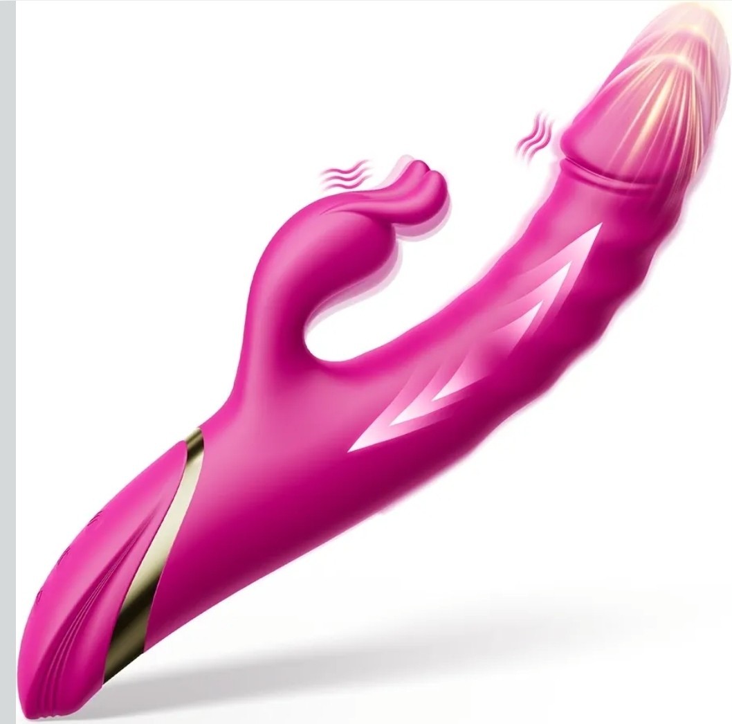 Rechargeable Personal Massager with Curved Design & Dual Stimulation Multi-Speed