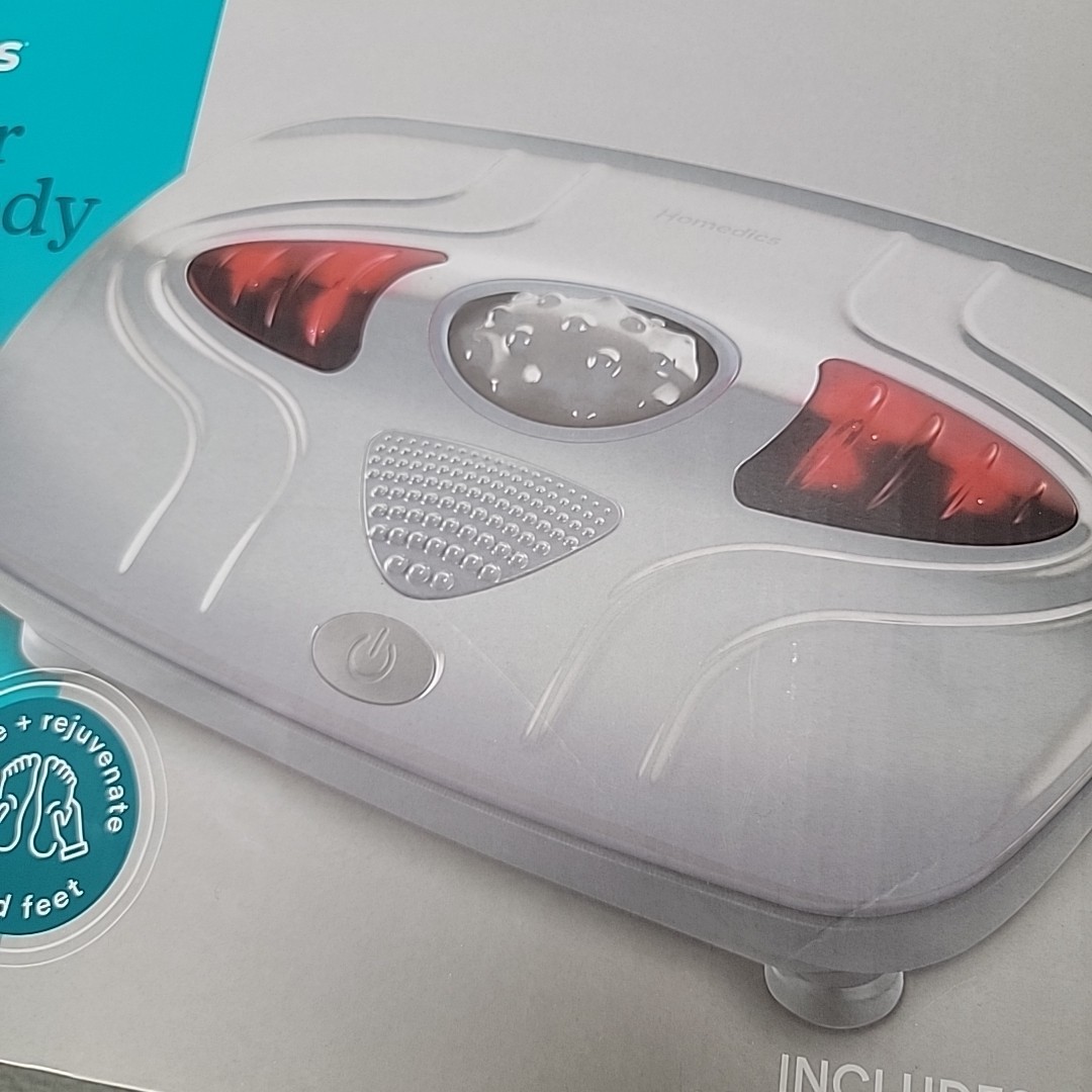 Homedics Toe-Touch Control Vibration Foot Massager with Soothing Heat