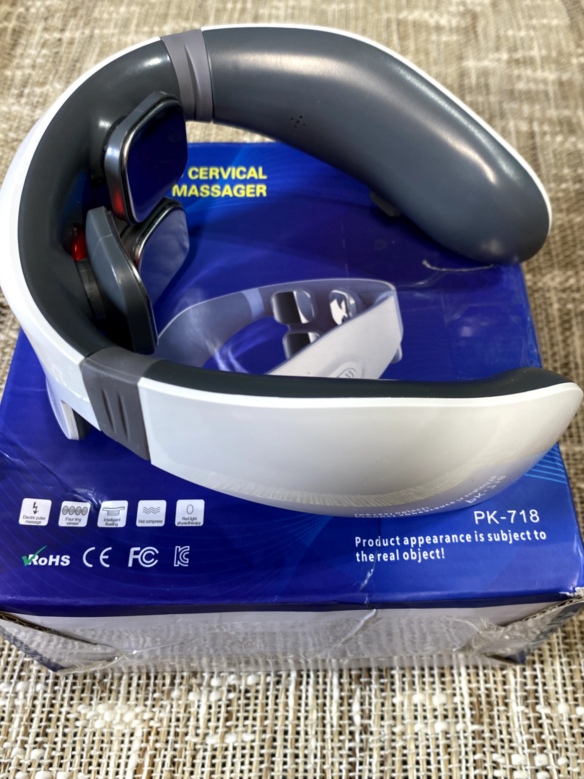 Unbranded Four Head Cervical Vertebrae Massager NIB **READ DETAILS**