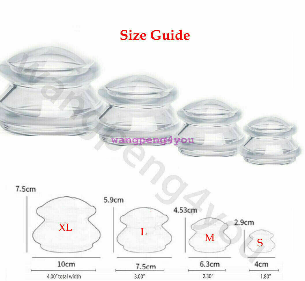 Advanced Chinese Silicone Massage Cups Cupping THERAPY Set Cupping Massage Jar