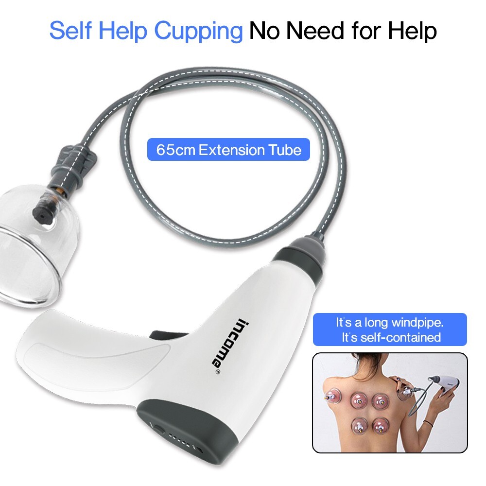 Electric Vacuum Suction Body Therapy Cupping Glasses With Rechargeable Gun Set